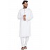 Designer kurta with round neck- White Designer kurta with round neck- White